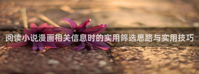 漫蛙漫画最新作品推荐:阅读小说漫画相关信息时的实用筛选思路与实用技巧